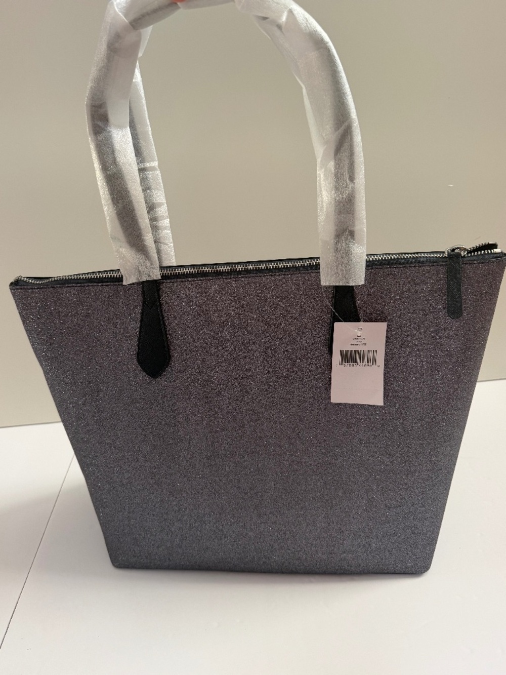 Kate Spade New York Joeley Silver Glitter Tote - Picture 4 of 8
